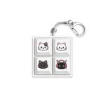 S2B Lucky And Cozy Keycap Keyring Mechanical Switch Clicky Keychain Kitty Daily Cozy Lucky Vicky Lucky Clover Happy Brain Hipster Dog _ Made in Korea